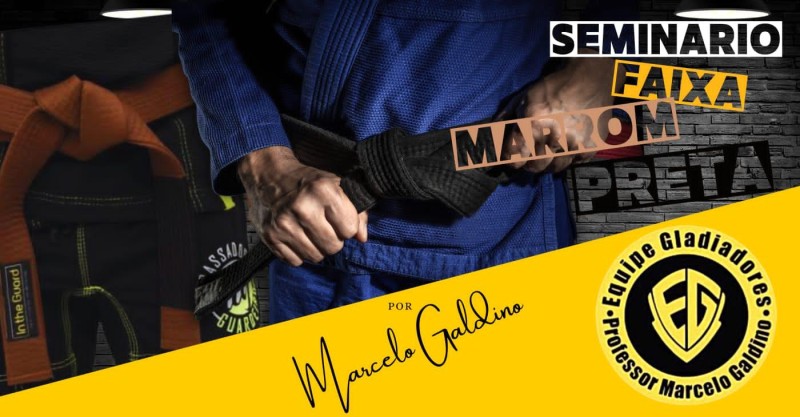 Seminário faixa marrom e preta 